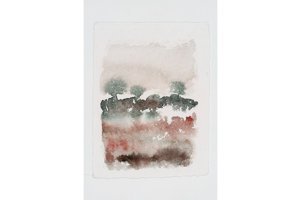 Transported VIII, Watercolour on Nujabi, 5x7 in.